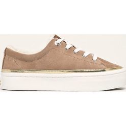 Tommy Hilfiger - Buty. Brązowe buty sportowe damskie TOMMY HILFIGER, ze skóry. W wyprzedaży za 399,90 zł.