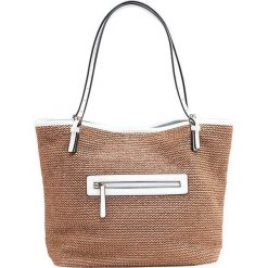 Ceannis Torebka Ayan Shopper beżowy biały female beżowy/biały. Brązowe torby damskie na zakupy Ceannis, bez wzorów, ze skóry, na ramię, bez dodatków. W wyprzedaży za 249,00 zł.
