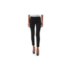 Jeansy slim fit Dondup MONROE P692 BS0009 T49. Czarne jeansy damskie Dondup, bez wzorów, z jeansu. Za 479,79 zł.