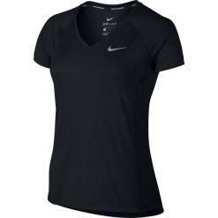 Bluzki asymetryczne: Nike Koszulka damska Dry Miler Top V-Neck czarna r. XS