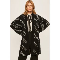 Twinset - Kardigan. Czarne swetry damskie Twinset, s, bez wzorów, z elastanu, bez rękawów, bez kaptura. Za 1199,00 zł.