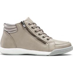 Wysokie sneakersy bonprix brunatny. Pomarańczowe buty sportowe damskie bonprix. Za 99,99 zł.