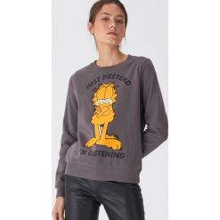 Bluza z nadrukiem Garfield - Szary. Szare bluzy damskie House, s, z nadrukiem. Za 79,99 zł.