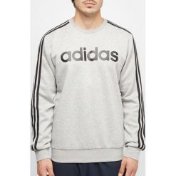Bluza męska adidas popielate. Szare bluzy męskie Adidas, s, bez wzorów, z bawełny, bez kołnierzyka, bez rękawów, bez kaptura. Za 199,90 zł.