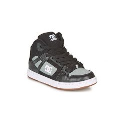 Buty Dziecko DC Shoes PURE HIGH-TOP. Czarne trampki dziewczęce DC Shoes, bez wzorów, bez zapięcia. Za 259,00 zł.