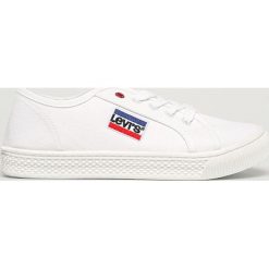 Levi's - Tenisówki dziecięce. Niebieskie trampki dziewczęce Levi's®, bez wzorów, z gumy, na sznurówki. Za 159,90 zł.