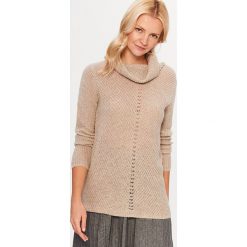Swetry damskie: Sweter w kolorze beżowym