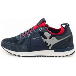 Pepe Jeans Tenisówki Męskie Tinker Pro-73 41 Ciemny Niebieski. Niebieskie trampki męskie Pepe Jeans, bez wzorów, z jeansu, bez zapięcia. W wyprzedaży za 335,00 zł.