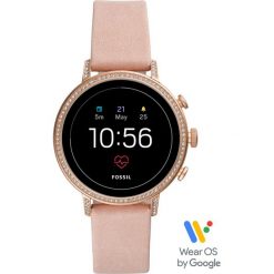 Fossil - Smartwatch FTW6015. Różowe zegarki damskie Fossil, ze stali. W wyprzedaży za 1049,00 zł.