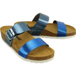 DR BRINKMANN 701144-5 blau, klapki profilaktyczne damskie. Klapki damskie Dr. Brinkmann, bez wzorów, bez obcasa. Za 219,90 zł.