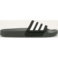 Adidas - Klapki dziecięce. Czarne sandały dziewczęce Adidas, z materiału. Za 99,90 zł.