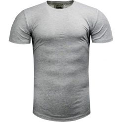 Koszulka męska t-shirt gładki szary Recea. Szare koszulki męskie Recea, s, bez wzorów, z bawełny, klasyczne, bez kołnierzyka. Za 17,99 zł.