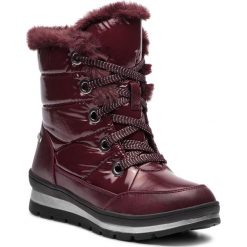 Śniegowce CAPRICE - 9-26221-21 Bordeaux Comb 551. Czerwone buty zimowe damskie marki Caprice, z materiału. W wyprzedaży za 219,00 zł.