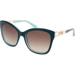Okulary przeciwsłoneczne "GU7536-S" w kolorze zielono-niebieskim. Niebieskie okulary przeciwsłoneczne damskie marki Hugo Boss, Valentino, Guess, wakacyjne. W wyprzedaży za 169,95 zł.