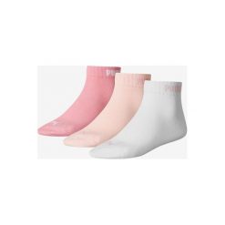 Puma 3-pack Skarpetki Różowy Biały Beżowy. Różowe skarpetki damskie Puma, bez wzorów, z elastanu. Za 33,95 zł.