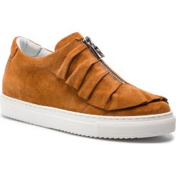 Sneakersy KARINO - 2991/005-P Rudy. Pomarańczowe półbuty damskie marki Karino, ze skóry. Za 339,00 zł.