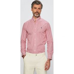 Polo Ralph Lauren - Koszula. Czerwone koszule męskie Polo Ralph Lauren, s, w paski, z bawełny, casualowe, polo, z długim rękawem. Za 469,90 zł.