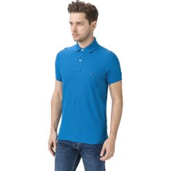 Tommy Hilfiger Polo Koszulka Niebieski. Niebieskie podkoszulki męskie TOMMY HILFIGER, s, bez wzorów, z bawełny, bez rękawów. Za 376,95 zł.