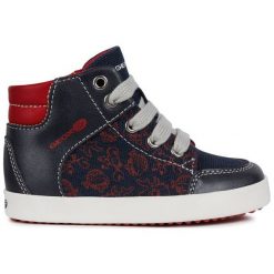 Geox Tenisówki Chłopięce Za Kostkę Gisli 21 Ciemnoniebieskie. Czarne buty chłopięce sportowe marki Geox, za kostkę, na rzepy. Za 229,00 zł.