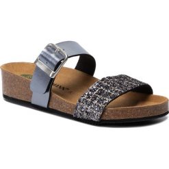 Klapki DR. BRINKMANN - 701443 Silber 92. Szare klapki damskie Dr. Brinkmann, bez wzorów, ze skóry ekologicznej, bez obcasa. Za 159,00 zł.