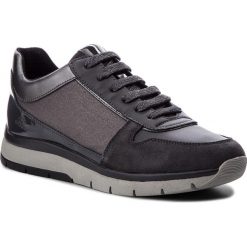Sneakersy GEOX - D Callyn D D849GD 0EWBC C1G9A Gun/Anthracite. Szare półbuty damskie Geox, z zamszu. W wyprzedaży za 239,00 zł.