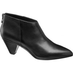 Botki damskie 5th Avenue czarne. Czarne botki damskie 5th Avenue, ze skóry, bez obcasa, na obcasie, na zamek. Za 179,90 zł.