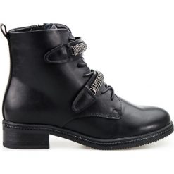 Workery na rzepy Sergio Leone czarne (40). Czarne workery damskie Estetino, z futra, na rzepy. Za 129,00 zł.