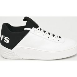 Levi's - Buty Mullet S. Czarne buty sportowe damskie Levi's®, bez wzorów, ze skóry, sportowe. W wyprzedaży za 299,90 zł.