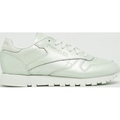 Reebok Classic - Buty. Zielone buty sportowe damskie Reebok Classic, bez wzorów, ze skóry, sportowe, reebok classic. W wyprzedaży za 199,90 zł.