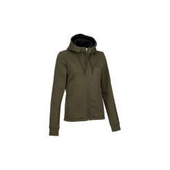 Bluza na zamek z kapturem Gym & Pilates 100 damska. Brązowe bluzy rozpinane damskie marki Puma, l, z bawełny, z kapturem. Za 169,99 zł.