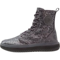 Botki damskie: Palladium CRUSHION Botki sznurowane black/grey