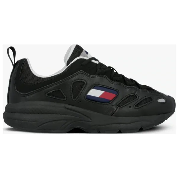 Tommy Hilfiger Nevis 01C2 buty męskie, czarny, rozmiar 44. Czarne buty sportowe męskie TOMMY HILFIGER, z gumy, bez zapięcia. W wyprzedaży za 458,99 zł.