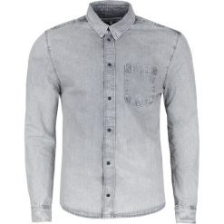 Koszula Pepe Jeans. Szare koszule męskie Pepe Jeans, m, bez wzorów, z jeansu, bez kołnierzyka, z długim rękawem. Za 359,00 zł.