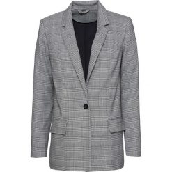 Żakiet bonprix czarny w kratę. Czarne żakiety damskie bonprix, bez wzorów. Za 149,99 zł.