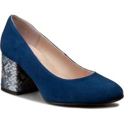 Półbuty BRENDA ZARO - H. Amelia T2072B Ante Bleu. Niebieskie półbuty damskie skórzane marki Brenda Zaro, eleganckie, na obcasie. W wyprzedaży za 269,00 zł.
