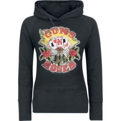 Bluzy damskie: Guns N' Roses Cards Bluza z kapturem damska czarny