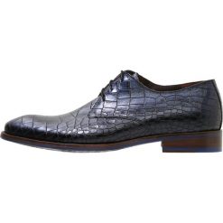 Floris van Bommel LOW DRESS SHOE Oksfordki navy. Niebieskie półbuty męskie marki Floris van Bommel, bez wzorów, ze skóry, na sznurówki. Za 1009,00 zł.