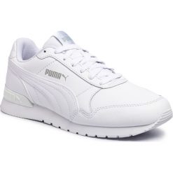 Sneakersy PUMA - St Runner V2 L Jr 36695902 White. Białe półbuty damskie Puma, bez wzorów, ze skóry, bez obcasa, na płaskiej podeszwie, bez zapięcia. Za 219,99 zł.