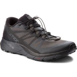 Buty SALOMON - Sense Ride 404849 31 V0 Black/Black/Magnet. Czarne buty sportowe męskie Salomon, z materiału, na sznurówki, do biegania. W wyprzedaży za 419,00 zł.