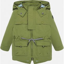 Mayoral - Parka dziecięca 74-98 cm. Niebieskie kurtki chłopięce Mayoral, bez wzorów, z bawełny, długie, z kapturem. Za 175,90 zł.