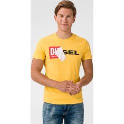 Diesel T-Diego Koszulka Żółty. Żółte podkoszulki męskie Diesel, m, z nadrukiem, z bawełny, z krótkim rękawem. Za 240,95 zł.