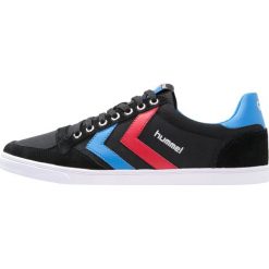 Hummel SLIMMER STADIL Tenisówki i Trampki black/blue/red. Czarne tenisówki damskie Hummel, ze skóry. Za 249,00 zł.