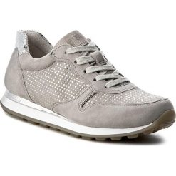 Sneakersy GABOR - 66.365.39 Grau. Szare półbuty damskie Gabor, ze skóry. W wyprzedaży za 399,00 zł.