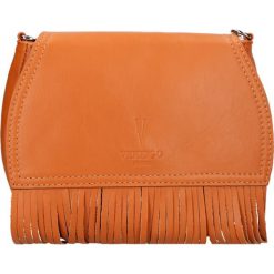 Torebki klasyczne damskie: Skórzana torebka „Bourse” w kolorze karmelowym – 22,5 x 20 x 4,5 cm