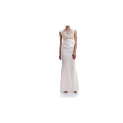 Sukienki długie Elisabetta Franchi AB40683E2. Brązowe sukienki damskie Elisabetta Franchi, bez wzorów, bez kołnierzyka, bez rękawów, długie. Za 1501,86 zł.