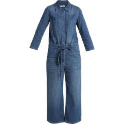 Selected Femme SLFVICTORIA 7/8 CROP Kombinezon dark blue denim. Niebieskie kombinezony damskie Selected Femme, z bawełny. Za 419,00 zł.
