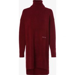 Tommy Jeans - Sukienka damska, czerwony. Czerwone sukienki damskie Tommy Jeans, bez wzorów, z jeansu, z golfem, bez rękawów. Za 539,95 zł.