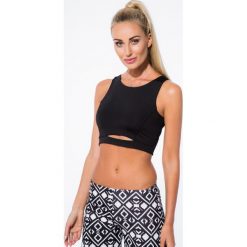 Topy damskie: Czarny Crop Top 15002