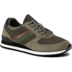 Sneakersy GUESS - Charlie FM8CHA SUE12 MILI. Zielone sneakersy męskie Guess, bez zapięcia. Za 399,00 zł.