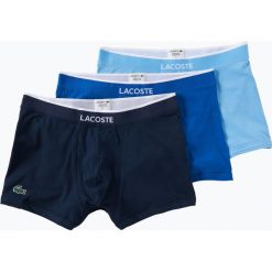 Lacoste - Obcisłe bokserki męskie pakowane po 3 szt., niebieski. Niebieskie bokserki męskie Lacoste, z dżerseju. Za 199,95 zł.